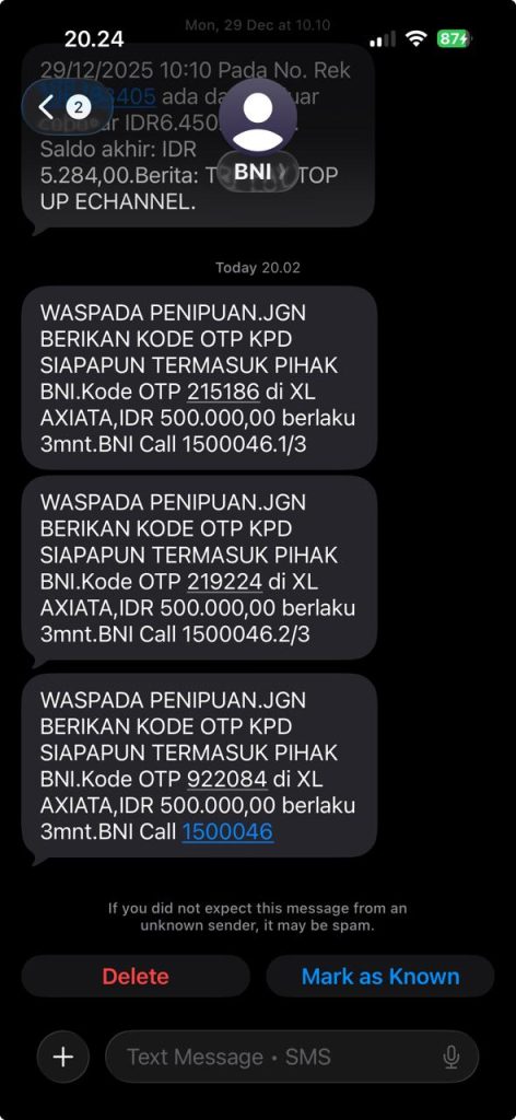 Mengikuti Flow Scammer CC